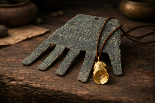 Sorgin lepokoa renderra irulegi eskuarekin.